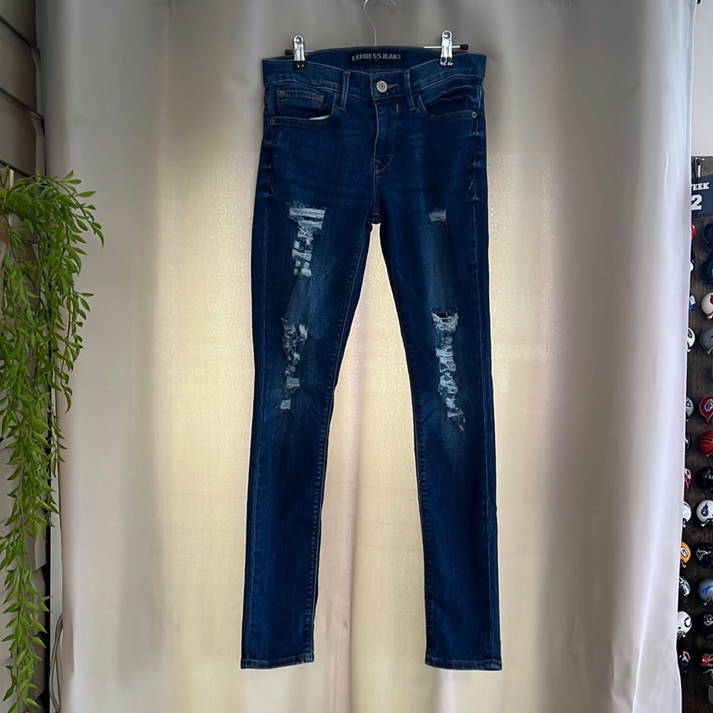 Express Mid Rise Legging Jeans